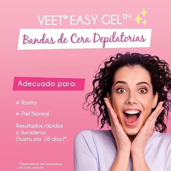 Bandas Depilatorias Veet Para Axila Y Bikini 16 Unidades - Imagen 2