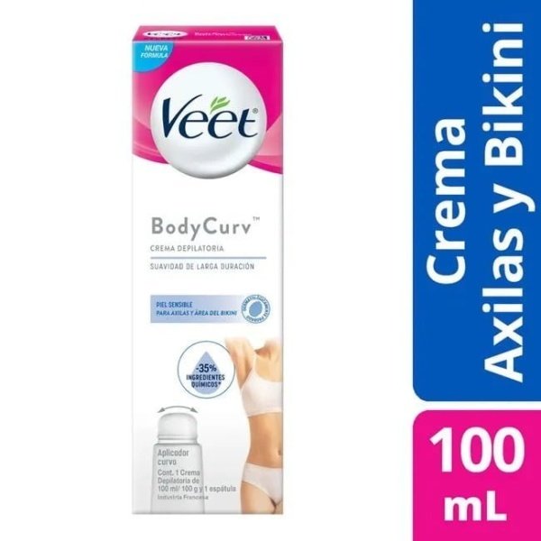 Veet Crema Depilatoria Axila Y Bikini Piel Sensible 100ml