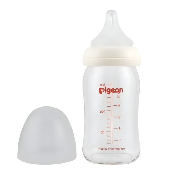 Mamadera Softouch Vidrio Boca Ancha 160ml Para 0+ Mes Pigeon - Imagen 2